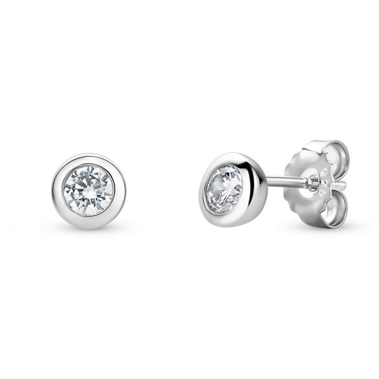 Miore® - Zilveren Oorbellen Knopjes met Zirkonen - Dames - 925 Sterling Zilver - Cubic Zirconia - 0.94 karaat - Allergeenvrij - Studs - Handgemaakte Hoogwaardige Sieraden