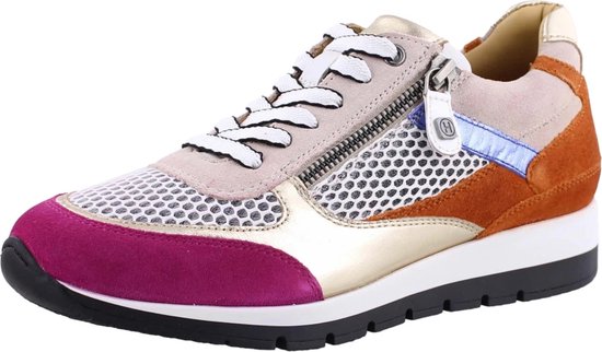 Helioform Sneaker combi taupe or fucsia (Taille - 7.5, Couleur - Multi)