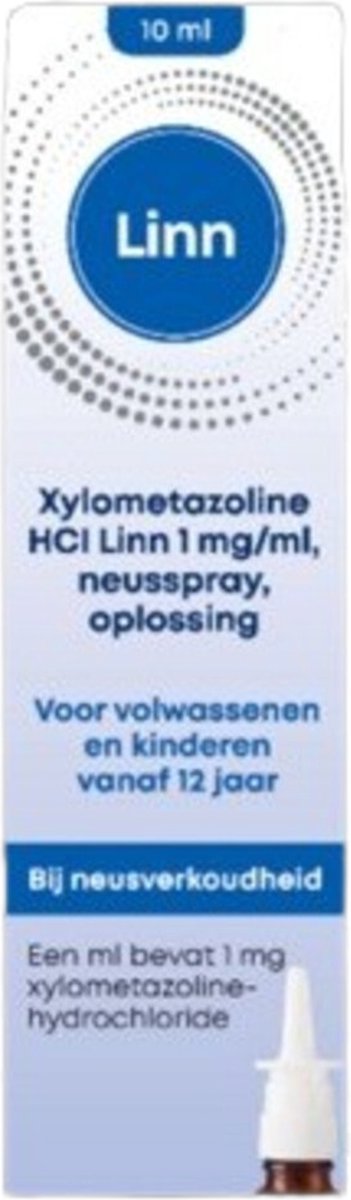 Goedkoopste Linn Xylometazoline HCL 1,0 mg/ml Neusspray 10 ml
