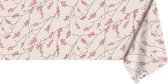 Raved Tafelzeil Roze Bloesem  140 cm x  100 cm - Wit - PVC - Afwasbaar