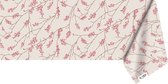 Raved Tafelzeil Roze Bloesem  140 cm x  230 cm - Wit - PVC - Afwasbaar