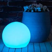 Lampe de jardin intelligente ronde Silvergear - Connectez-vous avec Alexa ou Google Assistant - Rechargeable