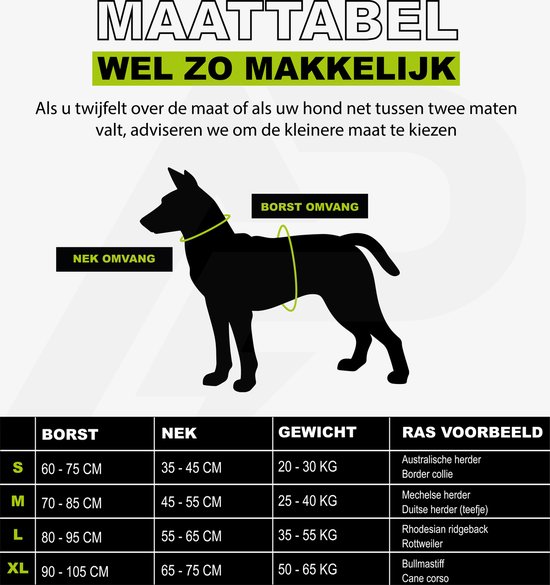 Always Prepared © Pro Hondentuigje Y tuig AntiTrek Tuig Middel en Grote Hond bol