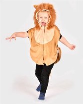 Déguisement Den Goda Fen Lion - Mini cape avec capuche - 86-110cm - 1-4 ans - Marron