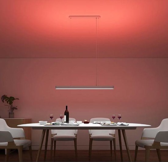 Lampe suspendue RGB - Commande vocale Smart - Lampe de salle à manger - Lampe moderne - Lampe intelligente - 90 cm - LED - Lampe suspendue