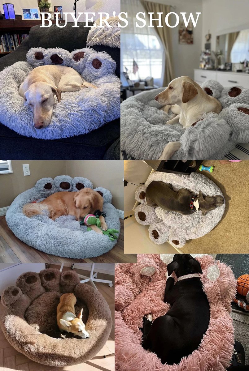 Kleine Medium Hond Kat Bed Orthopedische Huisdier Bed Zachte Comfortabele Hond Mand Wasbaar,Pluizige Pluche Ronde Donut Hond Sofa Kussen Kussen Warm Slapen Deken