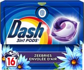 Dash Wasmiddelcapsules 4in1 Pods Zeebries - 4 x 16 stuks - Voordeelverpakking