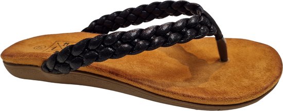 Bridge 24157318 Black Dames Slippers - Zwart - 43