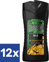 Axe Gel Douche Mojito Vert Sauvage & Bois de Cèdre - 12 x 250 ml