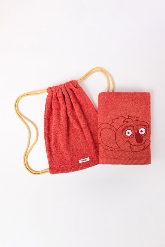 Handdoek Woody Uni Koala - Baksteenrood