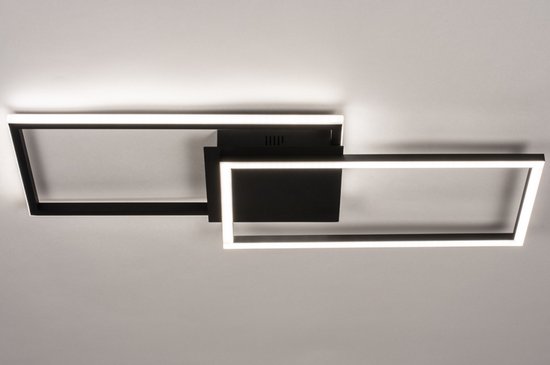 Lumidora lampe de plafond 74229-2 Lumières - intégré LED - 40.0 Watt - 4000 Lumen - 2700 Kelvin - Zwart - Métal