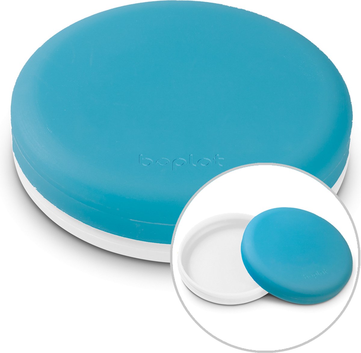 Boplat® Lunchbox - Broodtrommel - Bioplastic - BPA vrij - Wit blauw