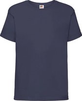Fruit Of The Loom Kids Sofspun® T-shirt - Marine Blauw - 128 - 7/8 Jaar