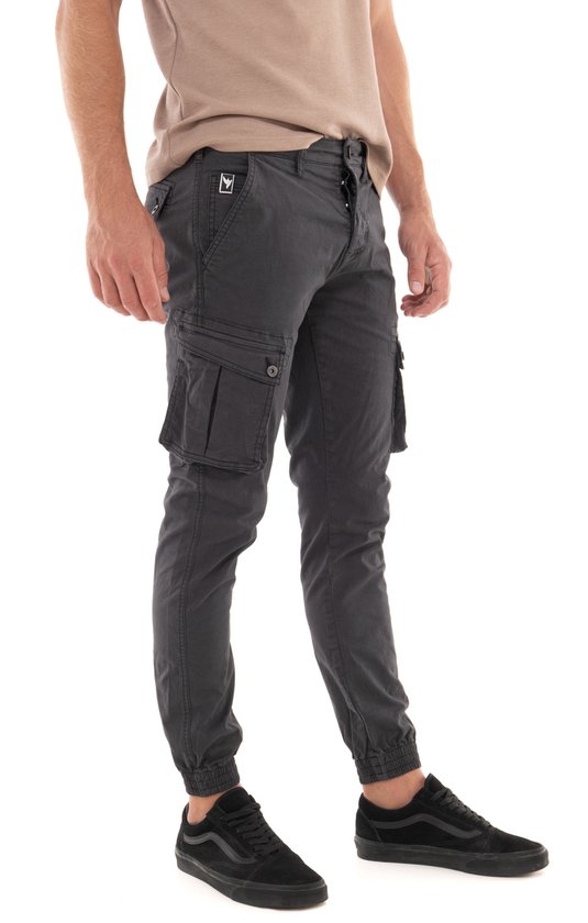 Pantalon cargo Emporio pour homme-Kigy-Noir-Taille W32 L34 - Noir
