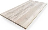 Eiken plank 260 x 80 cm 40 mm - Eiken plank - Eikenhouten plank - Boomstamtafel - Meubelplaat - Houten tafel