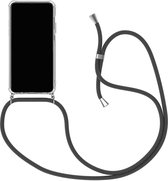 Hoesje met koord - ketting - Draagriem voor Schouder / Nek - touw - Hanger - Schouder tas - Geschikt voor: Samsung Galaxy A33 5G - transparant