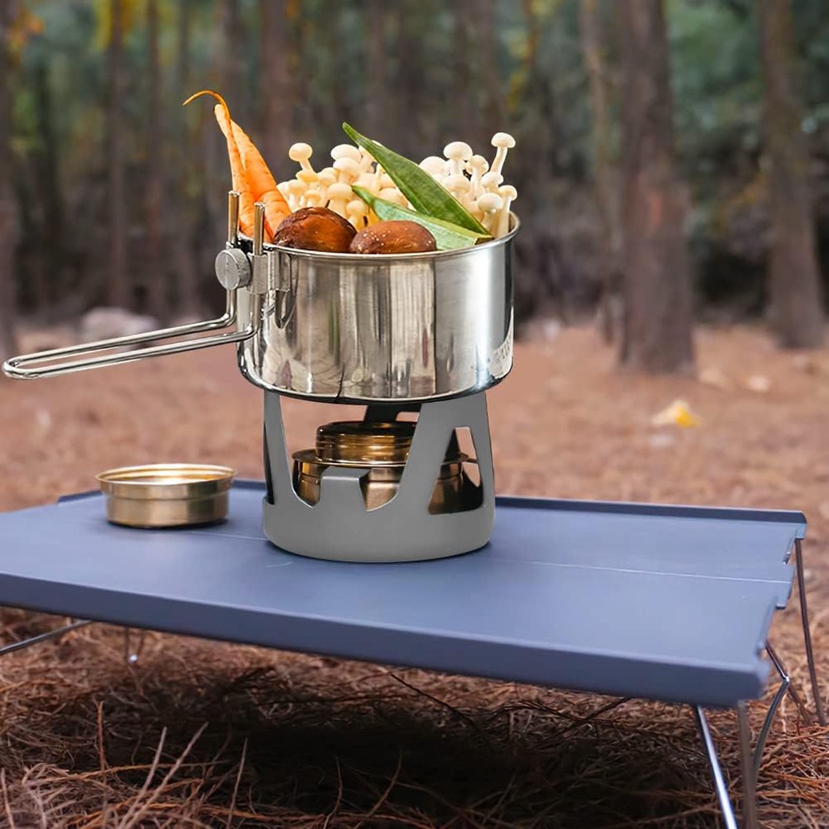 Nikou Alcoholfornuis-Outdoor Draagbare Ultralight Mini Koken Alcoholbranders Alcohol Brandstof Kachel Barbecue Camping Branders (Groen