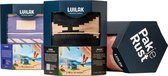 Luxe Hangmat Ibiza Boho met stalen frame 400 - Ecru, Roze - 100% Biologisch Katoen - 400 x 180 cm - Luilak - 400 x 180 cm - Luilak