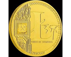 Go Go Gadget - Litecoin Cryptomunt - Souvenir - Coin - Munten - Verzamelaars Munt - RVS - 1 stuk - Goudkleurig