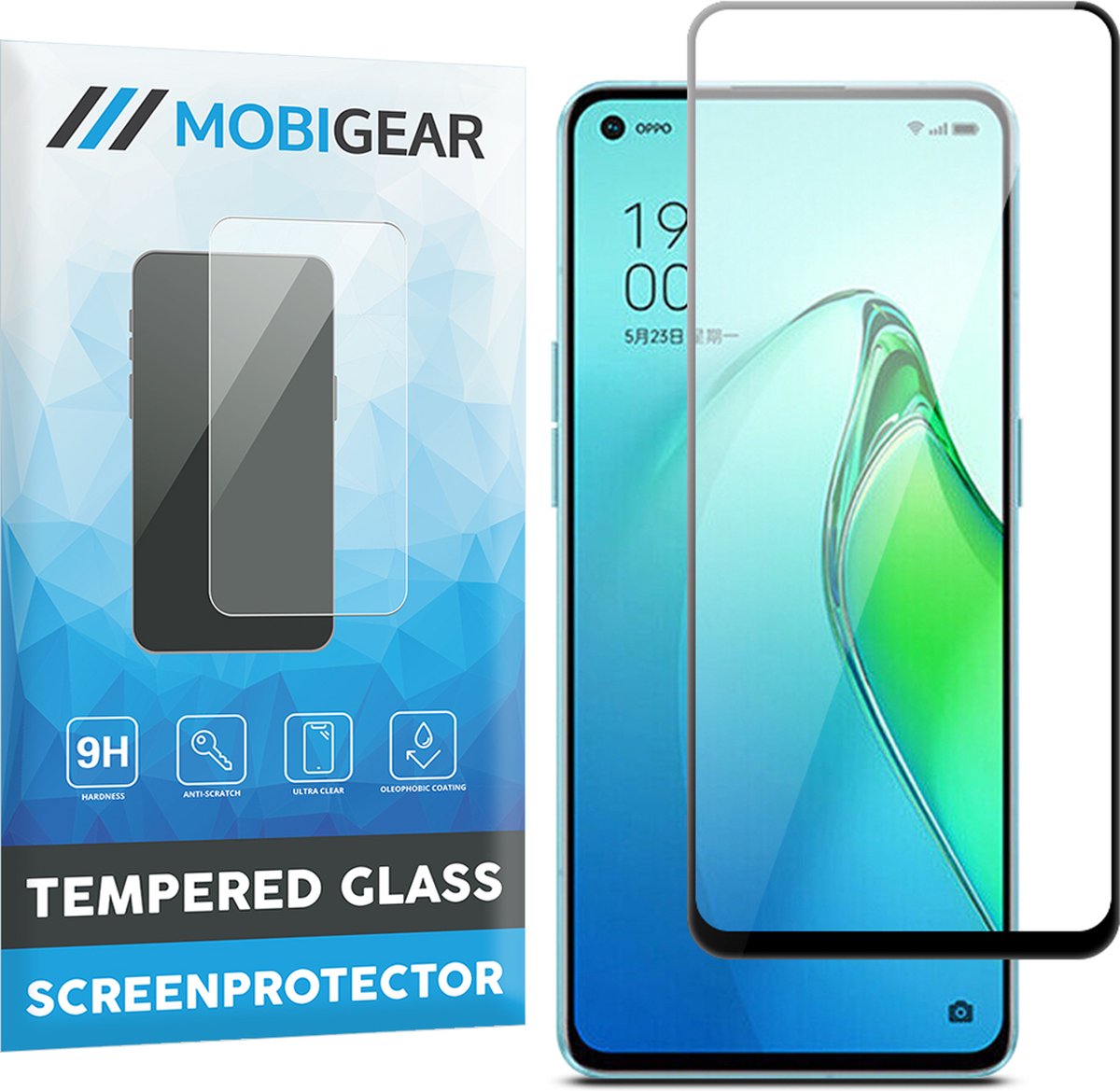 Mobigear Screenprotector geschikt voor OPPO Reno 8 Pro 5G Glazen | Mobigear Premium Screenprotector - Case Friendly