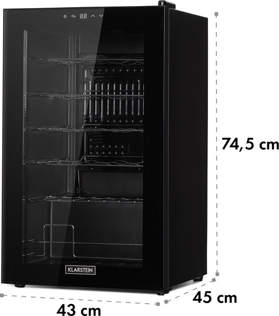 Klarstein Weinkühlschrank 63L met Glastür
