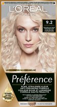 L'Oréal Paris Préférence Zeer Zeer Licht Beige Parelmoer Blond 9.2 - Permanente Haarkleuring