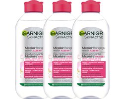 Garnier SkinActive - Micellair Reinigingswater voor de Droge Huid - 3 x 400 ml – Micellair Water…
