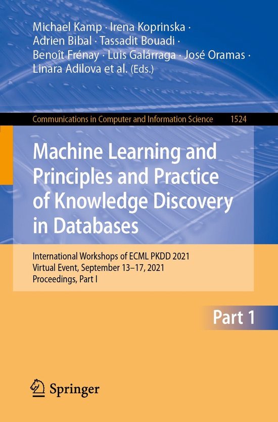 Springer Nature Proceedings Computer Science 1 - Machine Lea ... - cover
