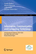 Communications in Computer and Information Science 1670 - Information, Communication and Computing Technology