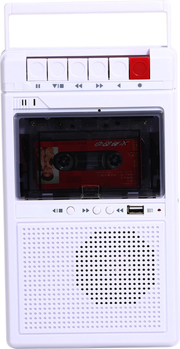 Cassette Recorder - Speler Wit - Cassetterecorder - Bandrecorder