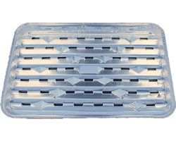 S'MART BBQ aluminium grillschaal 40 stuks EXTRA STEVIG 34x22x2,5cm ideaal voor op de BBQ - wegwerp grillschalen - voordeelverpakking BBQ accessoires