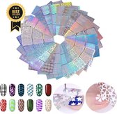 GUAPÀ - Nail Art Nagel Sjabloon Stickers 12 vellen - Zelfklevende Nagelstickers & Nageldecoratie