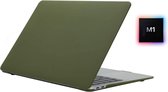 Laptophoes - Geschikt voor MacBook Air 13 inch Hoes - Case Voor Air M1 2020 (A2337) - Creamy Groen