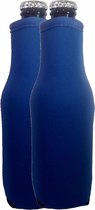 2 st. flessen koel houder - bierfles - bierfleshouder - Navy Blauw
