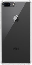 Hoesje Geschikt voor iPhone 8 Plus Hoesje Siliconen Cover Case - Hoes Geschikt voor iPhone 8 Plus Hoes Back Case - Transparant