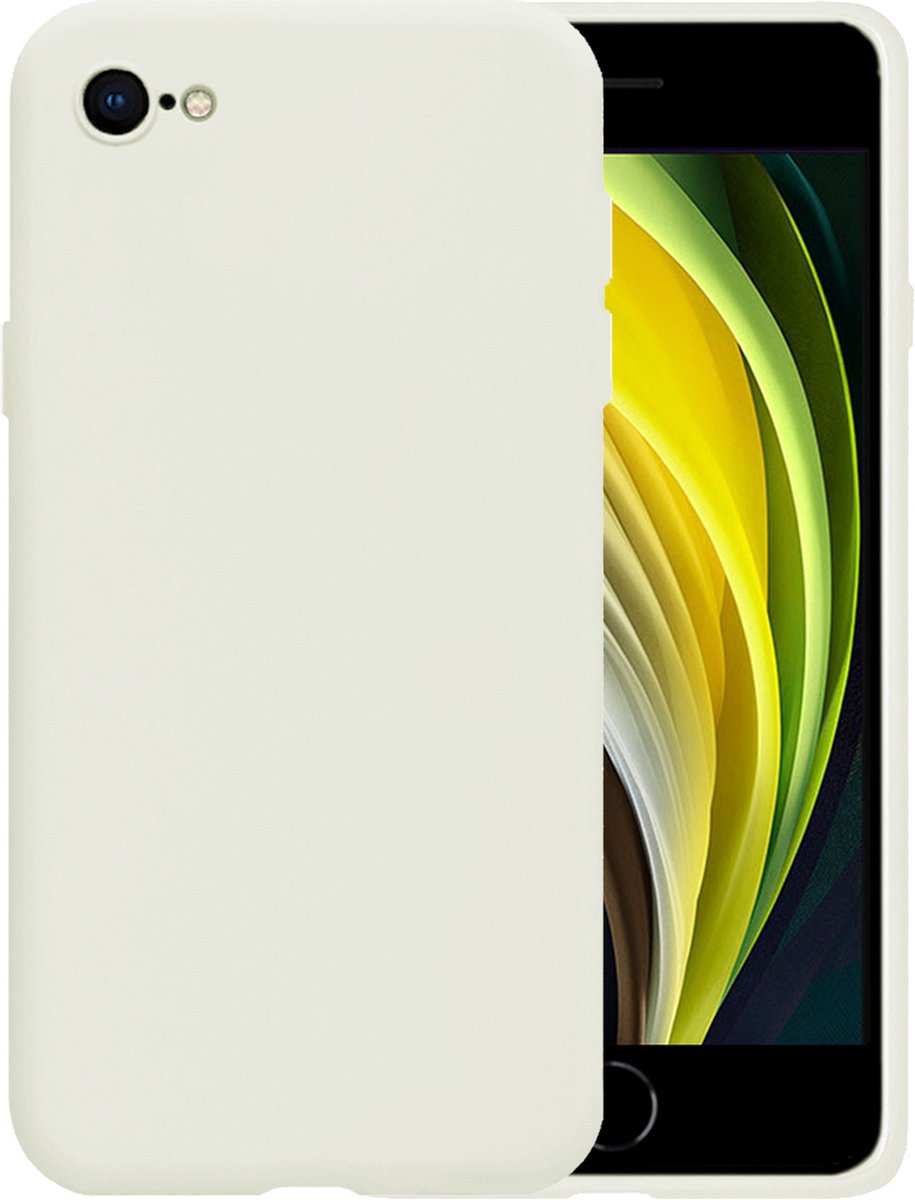 Hoes - Geschikt voor Apple iPhone 8 - Sterk & Shockproof - Hoesje Cover - Siliconen Case - Wit