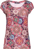 Geisha T-shirt Kate T Shirt Met Print 42052 60 Raspberry/coral Dames Maat - L