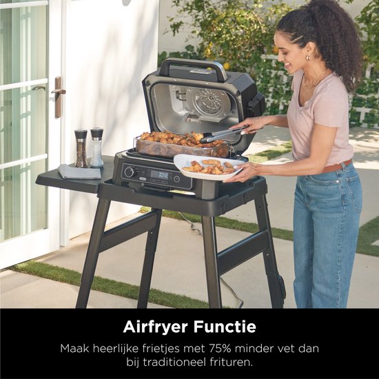 Ninja Woodfire Pro XL - 4-in-1 Elektrische Smart BBQ Grill en Smoker - Inclusief Digitale Braadthermometer - OG850EU van Ninja — afbeelding 5