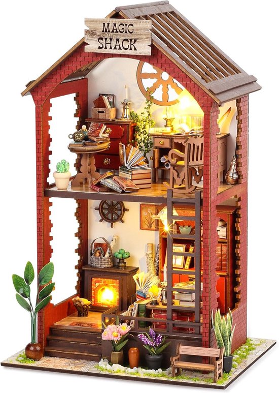 Miniatuur huisdessertwinkel - Doe-het-zelf houten poppenhuis bouwpakket voor Miniatuur huisdessertwinkel - Doe-het-zelf houten poppenhuis bouwpakket voor