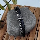 iXXXi-Men-Diego-Zilver Mat-Heren-Armband (sieraad)-21cm