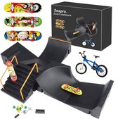 Jespro Fingerboard skatepark - Set - 6 Ramps - Incl 3 skateboards - Vinger - Tech - Skateboard - Mini - Deck