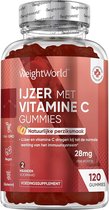 WeightWorld IJzer gummies - 14mg - 120 vegan gummies met een natuurlijke perziksmaak