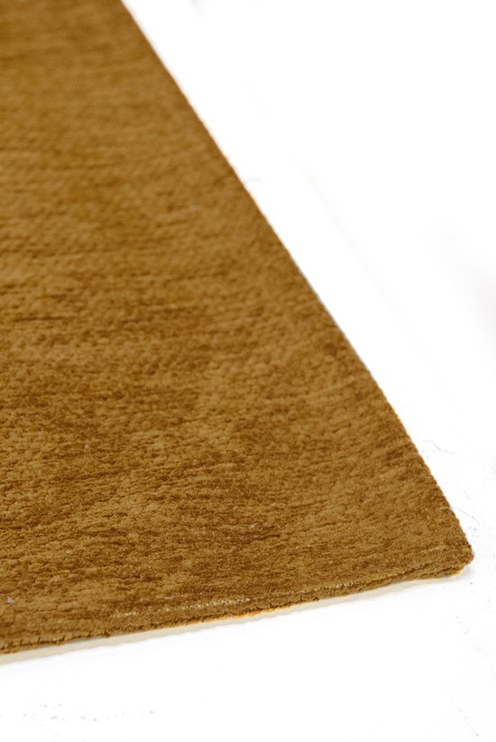 Tapis Rectangulaire Jaune avec Motif Abstrait et Formes Géométriques - Poum Poum - Curry - 80 x 150 cm
