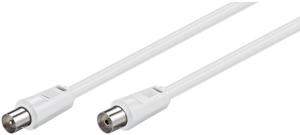 Goobay 50717 coax-kabel 1,5 meter Coaxiaal Wit