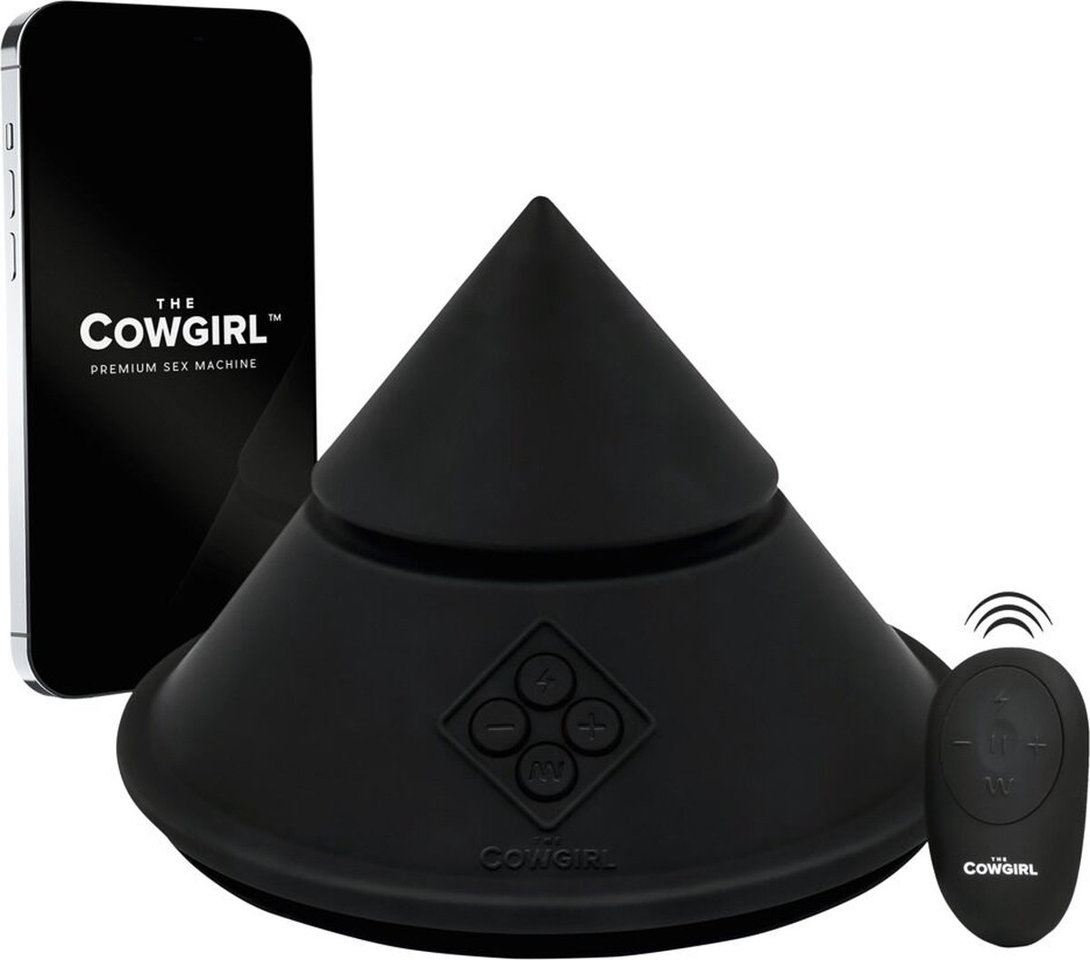 THE COWGIRL CONE - Seksmachine voor Perineum, Clitoris, Anus en Vagina Stimulatie - Met Interactieve Webcamfunctie - Bediening via Smartphone-app via Bluetooth vanal Elke Plaats