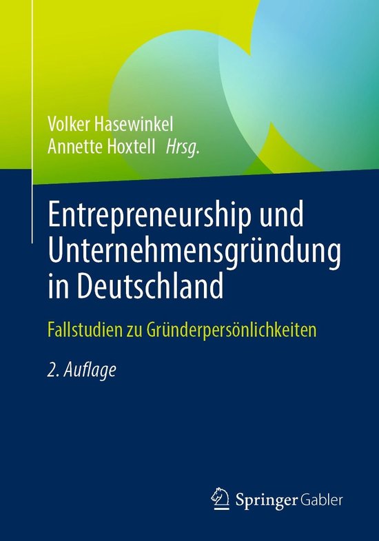 Business and Economics (German Language) - Entrepreneurship  ... - cover