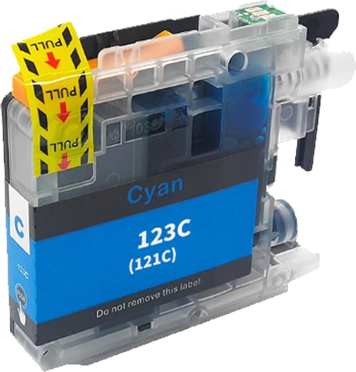 Boxstuff inkt geschikt voor Brother LC123 - Cyaan - Compatibel met Brother DCP-J132W / DCP-J152W / DCP-J552DW / DCP-J752DW / MFC-J4410DW / MFC-J4510DW / MFC-J4610DW / MFC-J470DW / MFC-J4710DW / MFC-J650DW / MFC-J6520DW