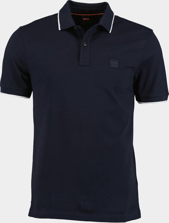 Boss Passertip Polo's & T-shirts Heren - Polo shirt - Donkerblauw - Maat 3XL