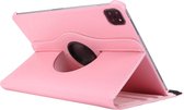 360 Tablet Case - Geschikt voor iPad Air 4e Generatie Hoes - 10.9 inch (2020) - Zacht Roze