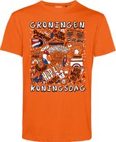 T-shirt kind Groningen Oranjekoorts | Oranje | maat 104